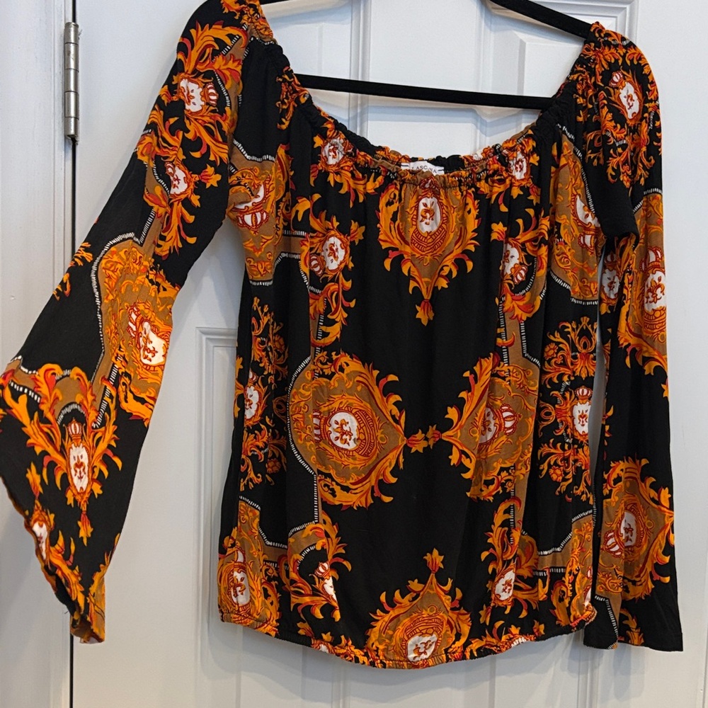 Lascana‎ for Venus Women’s Flare Bell Sleeve off the Shoulder Top